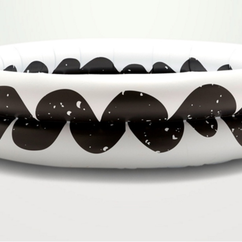 MYLLE Black and White Inflatable Pool 🏊 💧💧💧💧💧